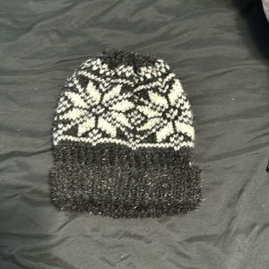 Black beanie with symbols